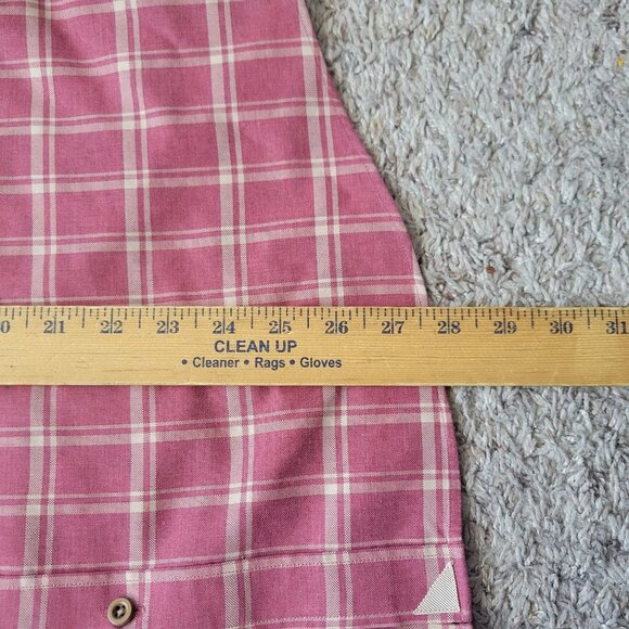 UNTUCKit Shirt Mens Large Red Button Up Long Sleeve Plaid Preppy Check - Picture 4 of 7